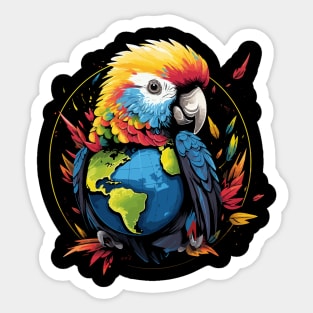 Cockatoo Earth Day Sticker